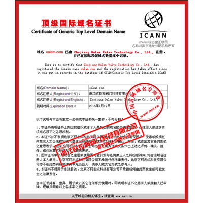 顶级国际域名证书