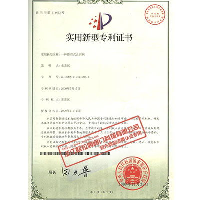 一种旋启式止回阀